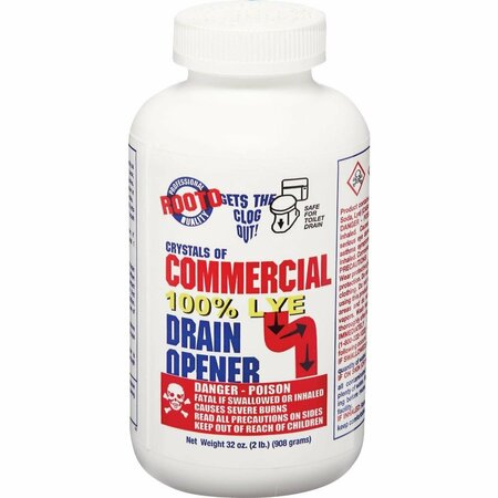 ROOTO 2 Lb. Crystal Commercial Drain Cleaner 1033